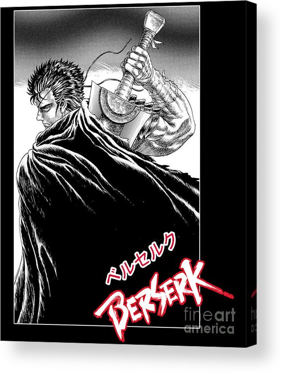 Berserk Art Guts Anime Greeting Card by Anime Art
