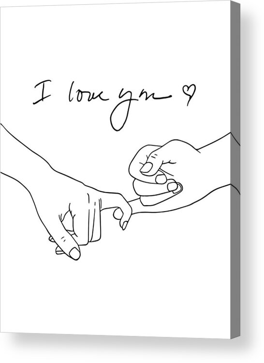 Romantic Couple Holding Hand Line Art, Happy Lovers Pencil Drawing, Best  Friends Gift Ideas by Mounir Khalfouf