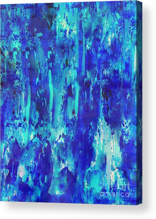A-fine-art Acrylic Print featuring the painting Blue Dream by Catalina Walker