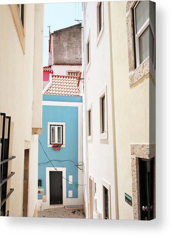 Lisbon Acrylic Print featuring the photograph Blue House by Lupen Grainne