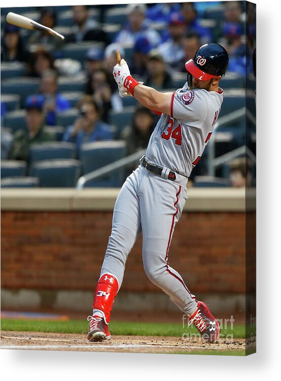 Following Acrylic Print featuring the photograph Bryce Harper by Jim Mcisaac