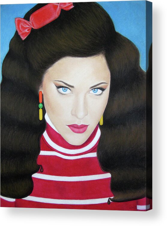 Candy Acrylic Print featuring the painting Candy by Lynet McDonald