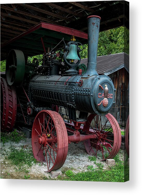 Case Acrylic Print featuring the photograph Case 40 HP steam tractor by Flees Photos