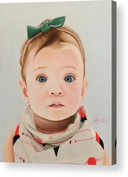  Acrylic Print featuring the painting Chloe Belle by Gary Hernandez