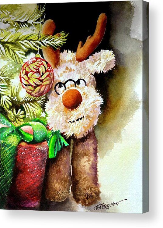 Christmas Acrylic Print featuring the painting Christmas by Jeanette Ferguson