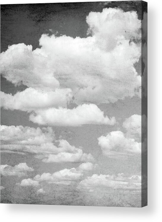 Clouds Acrylic Print featuring the photograph Cloud Trio Two by Lupen Grainne