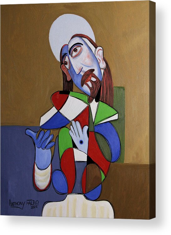 Jesus Acrylic Print featuring the painting Come With Me I gave You My Word by Anthony Falbo