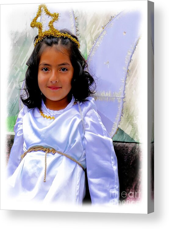 2235a Acrylic Print featuring the photograph Cuenca Kids 1654 by Al Bourassa