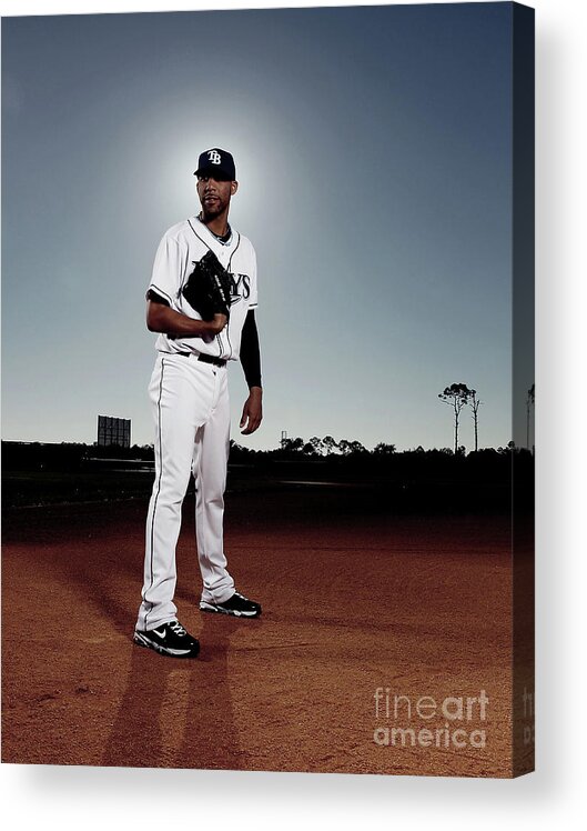 Media Day Acrylic Print featuring the photograph David Price by Nick Laham