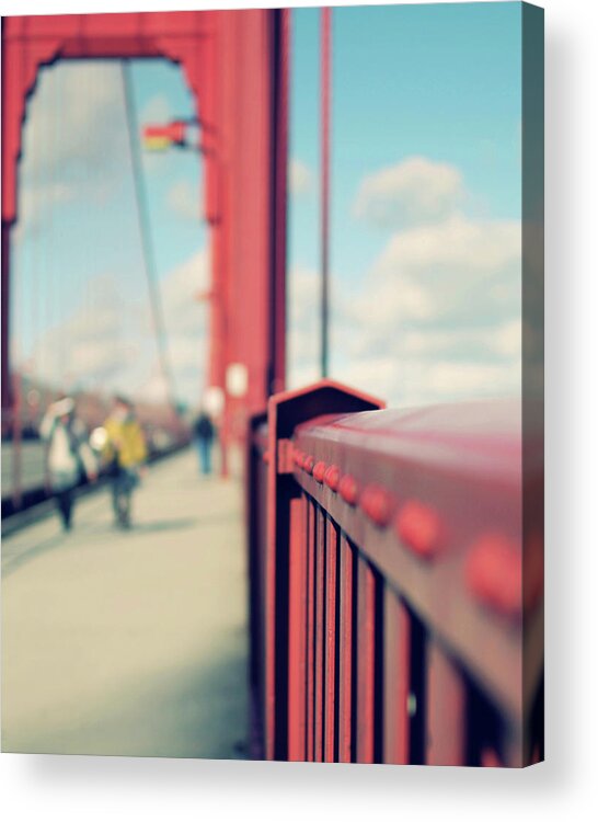 Golden Gate Bridge Acrylic Print featuring the photograph Different Perspective by Lupen Grainne