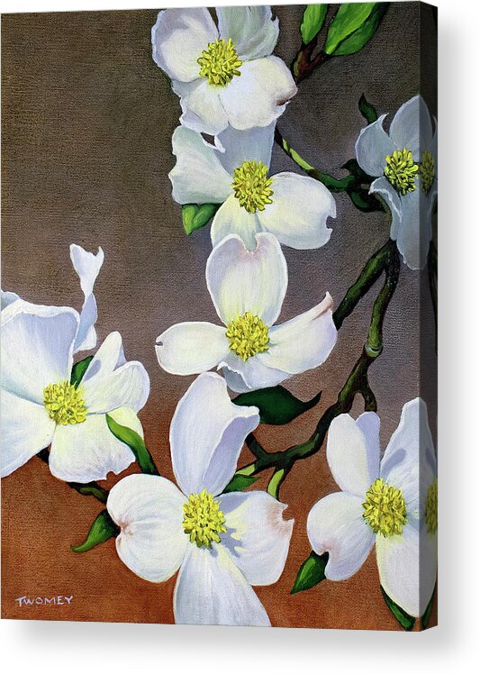  Acrylic Print featuring the painting Dogwood Herd No. 1 by Catherine Twomey
