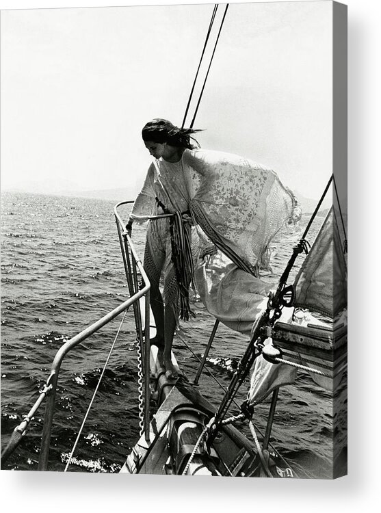 Boat Acrylic Print featuring the photograph Donna Marina Lante della Rovere by Patrick Litchfield