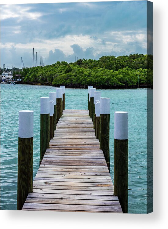 Abaco Acrylic Print featuring the photograph Empty Dock by Sandra Foyt