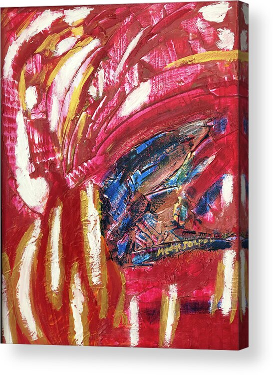 Estival Acrylic Print featuring the painting Expression Estivale by Medge Jaspan