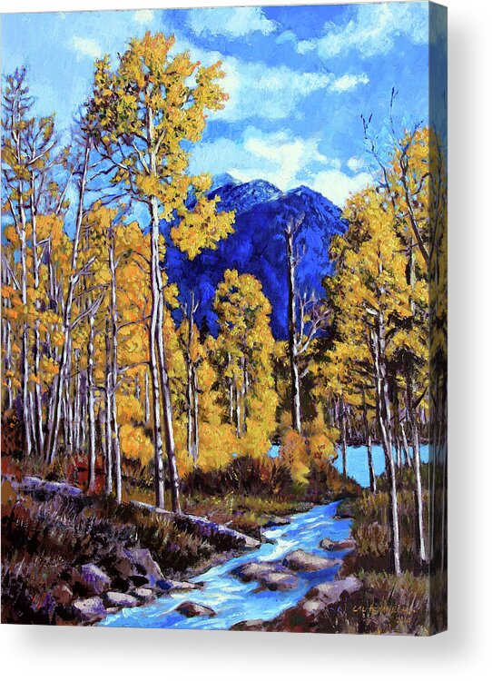 Colorado Acrylic Print featuring the painting Final Trip to Colorado by John Lautermilch