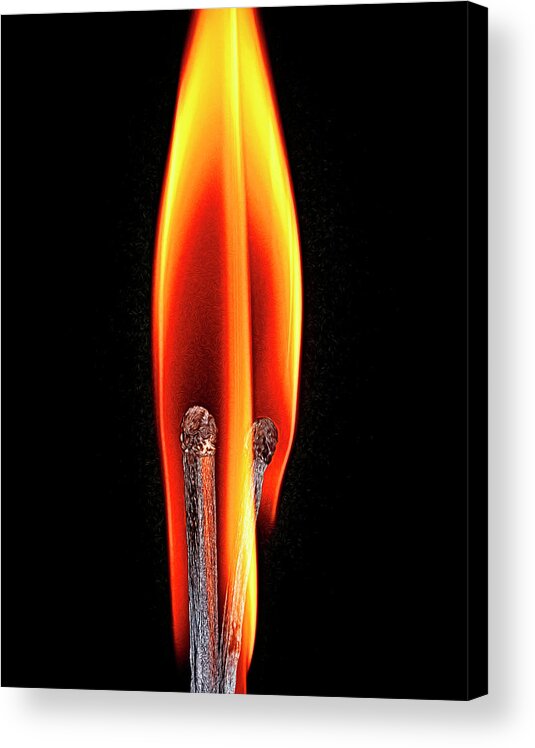 Flame Acrylic Print featuring the photograph Flame 2 by Pete Rems