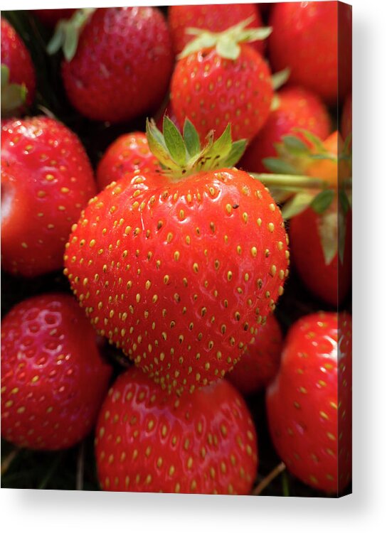 Strawberries Acrylic Print featuring the photograph Fresh Strawberries by Phil And Karen Rispin