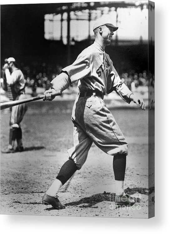 American League Baseball Acrylic Print featuring the photograph George Sisler by National Baseball Hall Of Fame Library