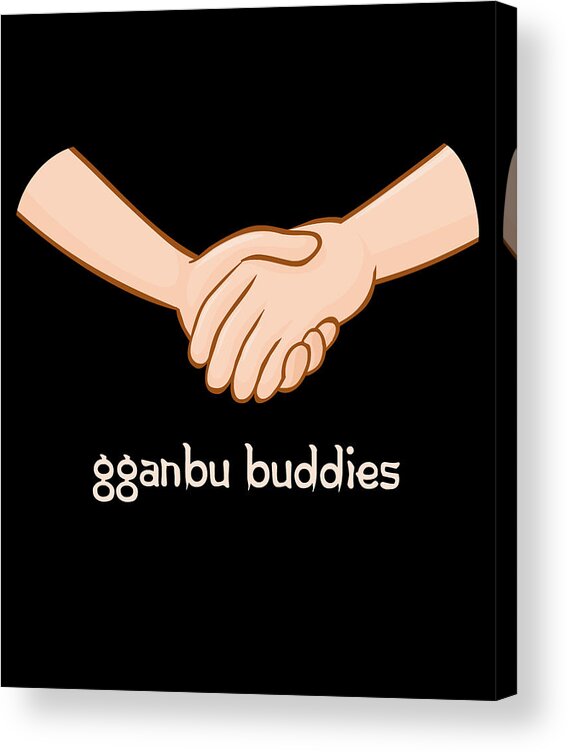 Gganbu Acrylic Print featuring the digital art Gganbu Buddies by Flippin Sweet Gear