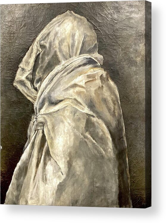 Wrapped Image Acrylic Print featuring the painting Gregorian Chanting by David Euler