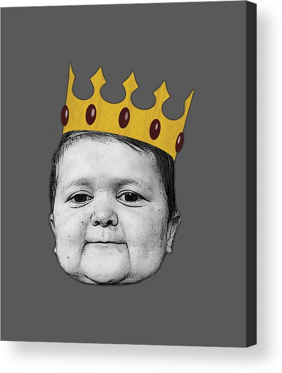 Hasbulla Magomedov Crown Mini Khabib Meme boy Acrylic Print by King ...