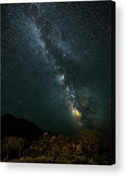 Milky Way Acrylic Print featuring the photograph High Desert Milky Way 3 by Ron Long Ltd Photography