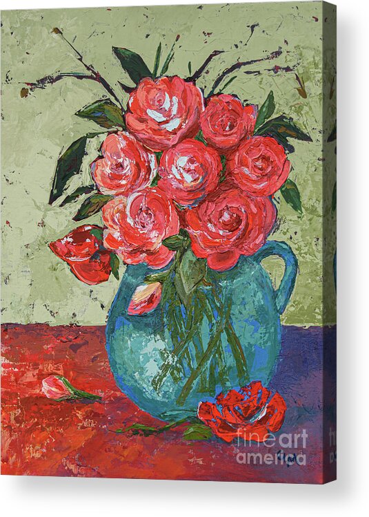 Flowers Acrylic Print featuring the painting Hope by Cheryl McClure