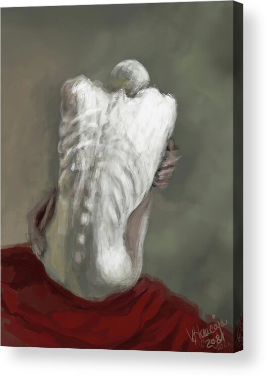 #lenemariefossen Acrylic Print featuring the digital art In The Leprosarium 9 by Veronica Huacuja