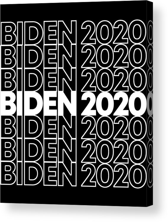 Cool Acrylic Print featuring the digital art Joe Biden 2020 by Flippin Sweet Gear