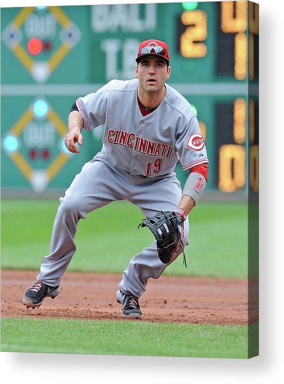 Pnc Park Acrylic Print featuring the photograph Joey Votto by Joe Sargent