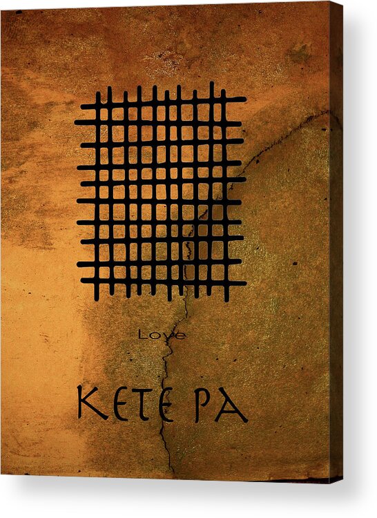 Kete Pa Adinkra Symbol Acrylic Print featuring the digital art Kete Pa Adinkra Symbol by Kandy Hurley