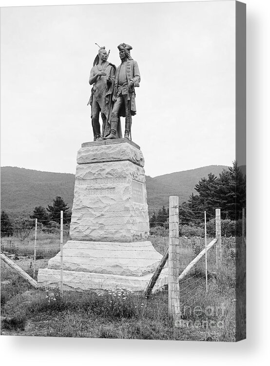 1904 Acrylic Print featuring the photograph Lake George Memorial, c1904 by Granger