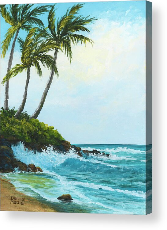 Landscape Acrylic Print featuring the painting Lazy Days On Maui by Darice Machel McGuire