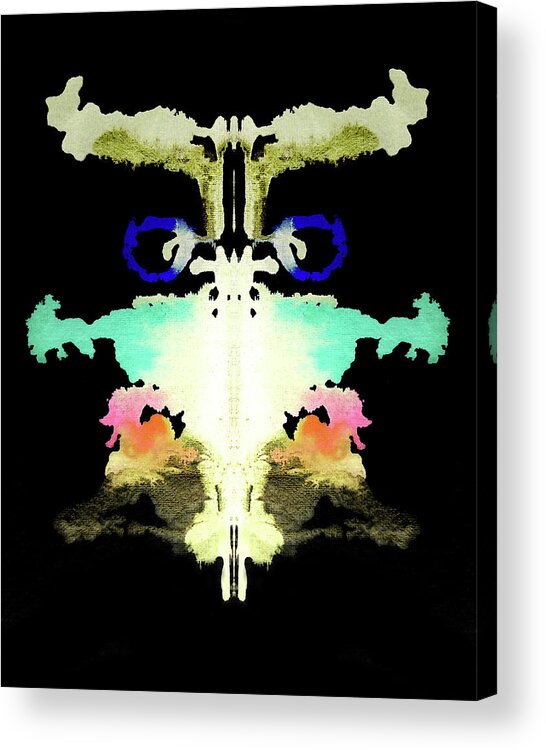 Abstract Acrylic Print featuring the painting Libra Healing by Stephenie Zagorski