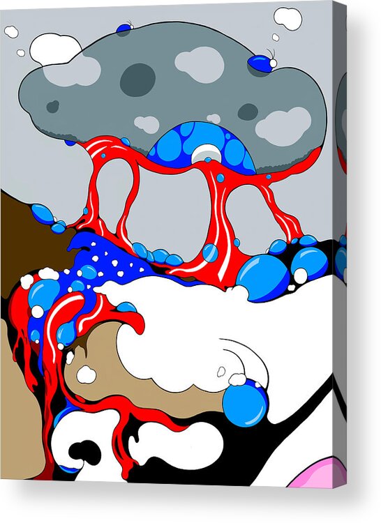 Election Acrylic Print featuring the digital art Liquid Nation by Craig Tilley