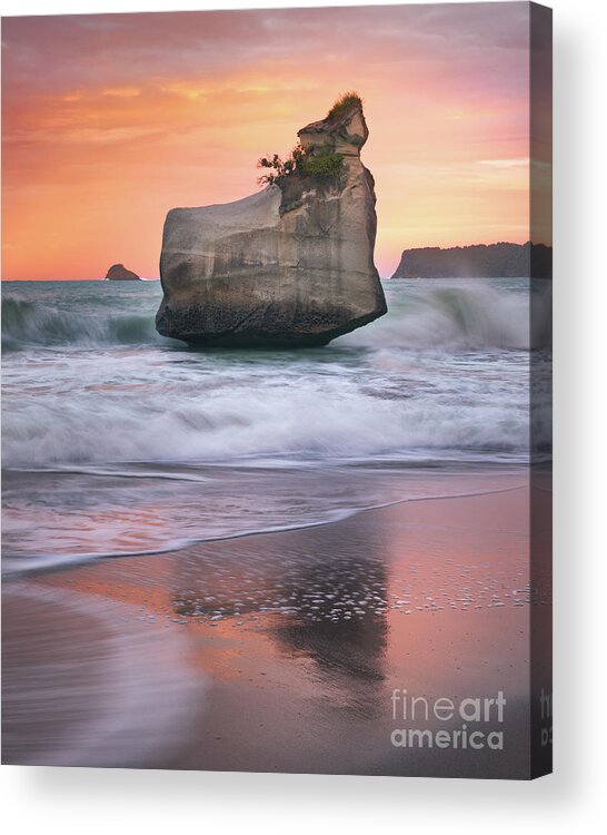 Cathedral Acrylic Print featuring the photograph Lone Rock Sunset by Ernesto Ruiz