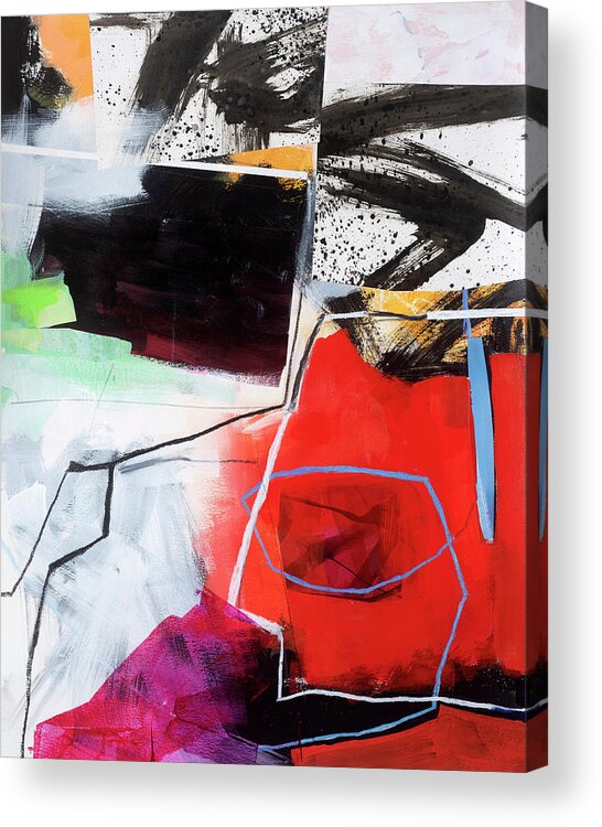 Abstract Art Acrylic Print featuring the painting Look on the Bright Side #2 by Jane Davies