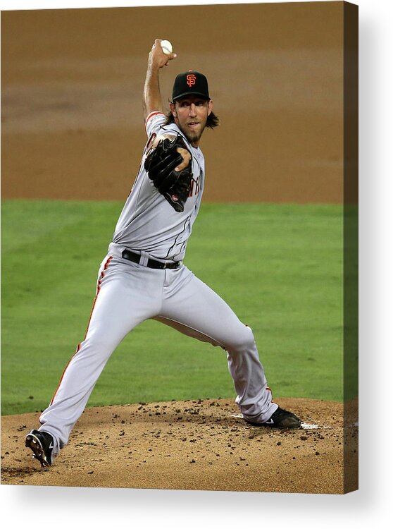 California Acrylic Print featuring the photograph Madison Bumgarner by Stephen Dunn