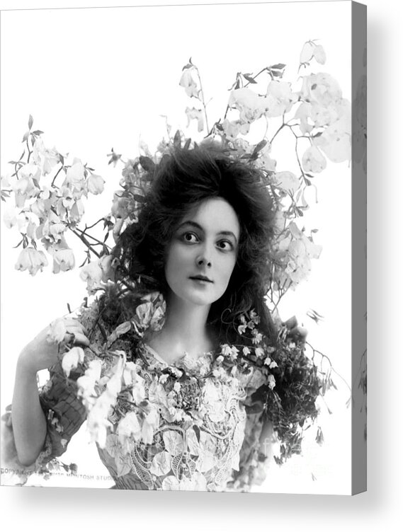 Marie Doro Acrylic Print featuring the photograph Marie Doro by Sad Hill - Bizarre Los Angeles Archive
