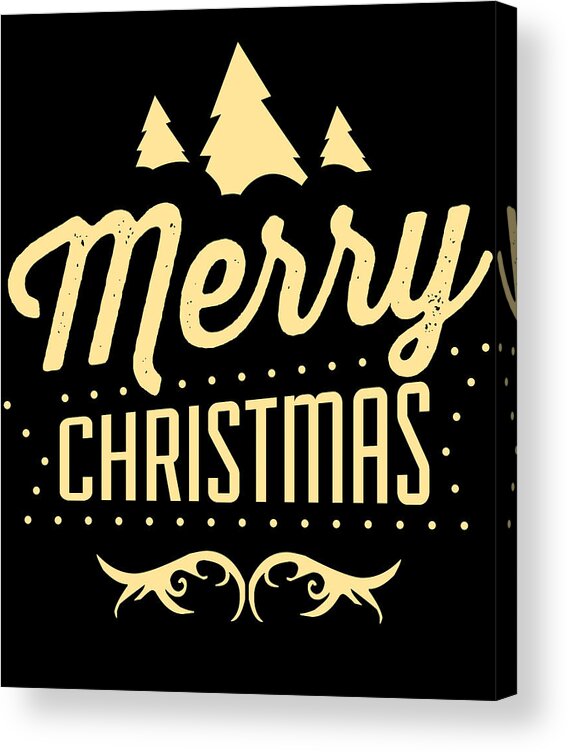 Christmas 2023 Acrylic Print featuring the digital art Merry Christmas by Flippin Sweet Gear