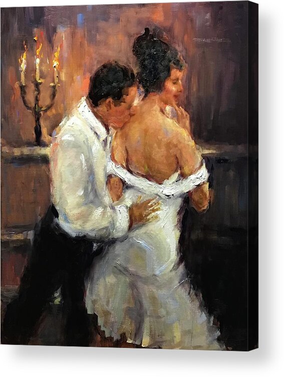  Acrylic Print featuring the painting Mi Amore by Ashlee Trcka