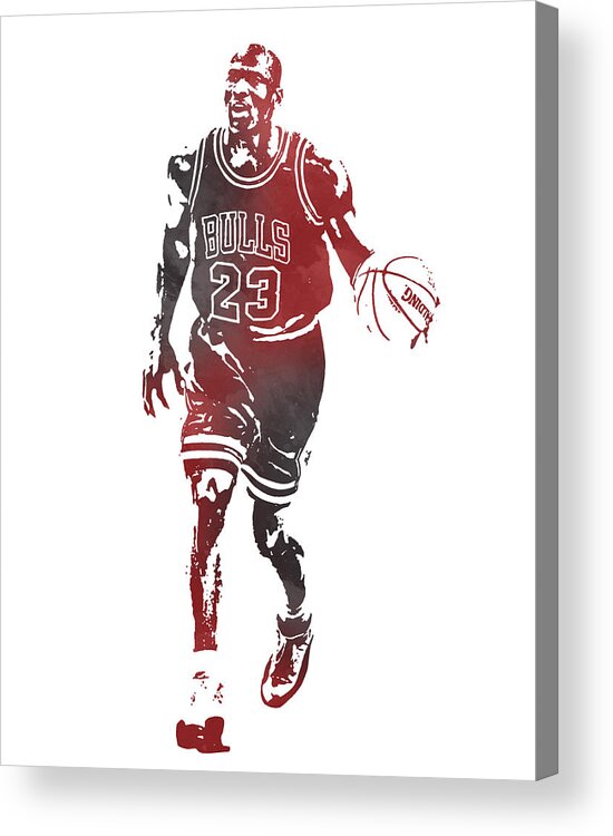 United Center - Chicago Bulls Team Colors Vintage NBA Print