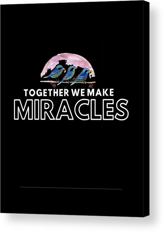 Miracles Acrylic Print featuring the painting Miracles everywhere by Sarabjit Singh