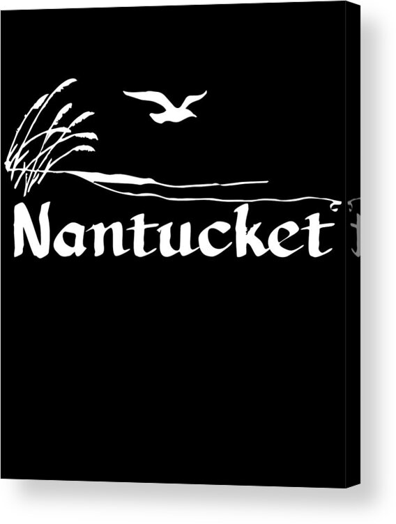Funny Acrylic Print featuring the digital art Nantucket by Flippin Sweet Gear