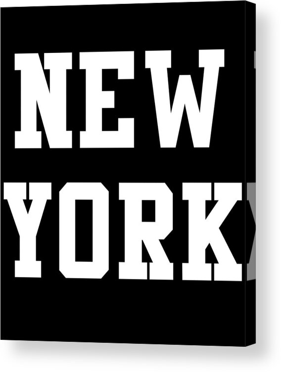 Funny Acrylic Print featuring the digital art New York by Flippin Sweet Gear