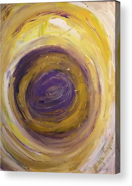 Eye Acrylic Print featuring the painting Oeil by Medge Jaspan