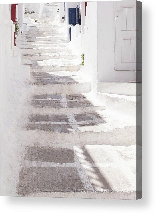 Stairs Acrylic Print featuring the photograph Patterned Stairs by Lupen Grainne