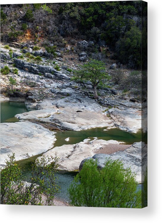 Pedernales Falls Acrylic Print featuring the photograph Pedernales Falls by Mike Schaffner