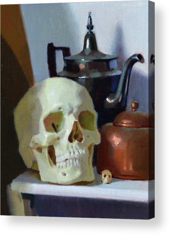  Acrylic Print featuring the painting Pequena Muerte by Jason Patrick Jenkins