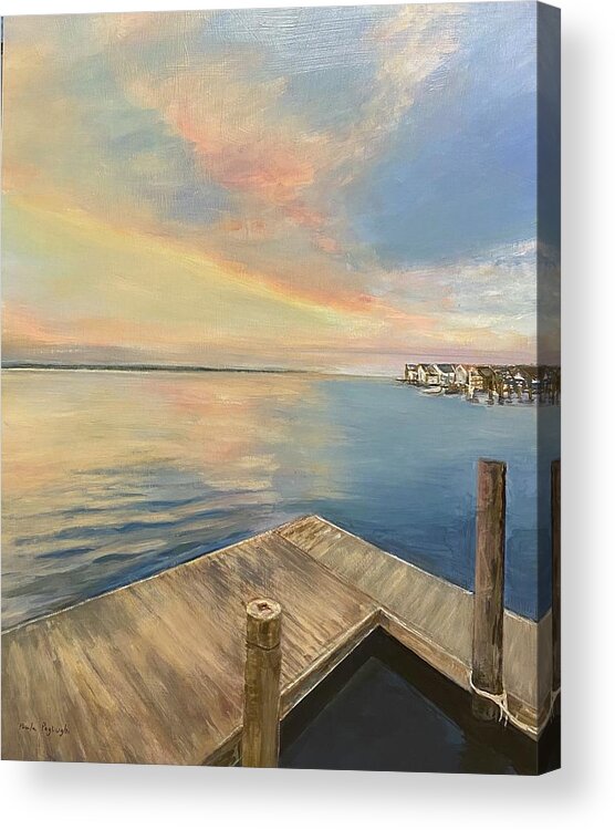 Painting Acrylic Print featuring the painting Perfect Point of View by Paula Pagliughi